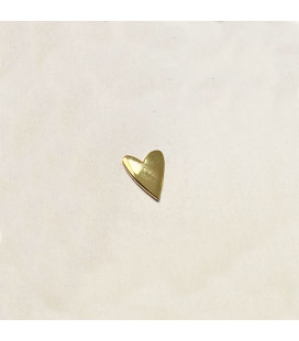 JusComte Gold Heart Pin