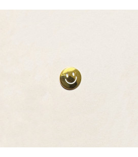 JusComte Gold Smiley Pin